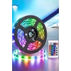 5 Metre Şerit Led RGB Işıklı Kumandalı Güç Adaptörü Her Ortama Uygun