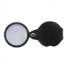 5X-50Mm-Mini Büyüteç Cepte Taşınan Optik Lens Katlanabilir Deri Kaplama Xx1051