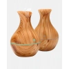 Ahşap Desenli 130 ml Aromaterapi Difüzör Sessiz ve USB Bağlantılı