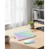 Aydınlatmalı Kablosuz Klye Mouse Seti Bluetooth Bağlantılı Çoklu Cihaz Uyumlu