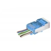 Cat6E Ez Rj45 Metal Konnektör 100 Adet Plastik Kutu - Mavi ND2420