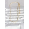 CM 14K Gold Renk Ataç Zincirli Model 60 cm Kadın Kolye