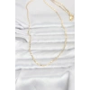 CM 14K Gold Renk li Zincir Model 60 cm Kadın Kolye