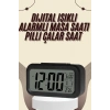 Dijital Masa Saati Termometreli Takvim Çalar Saat Led Ekran Pilli