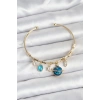 Gezegen Charmlı Gold Renk Pirinç Kadın Bileklik - TJ-BB8047