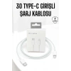 Iphone Uyumlu İOS Uyumlu Lightning Hızlı Şarj Tye C Lightning Şarj Kablosu