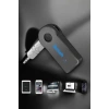 Kablosuz Bluetooth Aux Araç Kiti Siyah Hafıza Kartlı