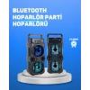 Kablosuz LED Işıklı Bluetooth Hoparlör – FM Radyolu, Mikrofon Girişli