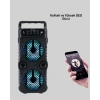 Kablosuz LED Işıklı Bluetooth Hoparlör – FM Radyolu, Mikrofon Girişli