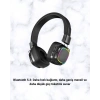 Kablosuz RGB Işıklı Katlanabilir Bluetooth Kulak Üstü Kulaklık