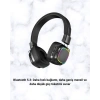Kablosuz RGB Işıklı Katlanabilir Bluetooth Kulak Üstü Kulaklık