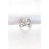 Kalın Silver Renk Ayarlanabilir Yüzük - TJ-BYK3102