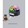 LED Disko Küresi Bluetooth Hoparlörlü Ritimle Senkronize Döner Işıklı