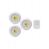 Led Lamba 3lü Uzaktan Kumandalı Yapışkanlı