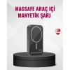 MagSafe Araç Telefon Tutucu 15W Hızlı Şarj Type-C Girişli
