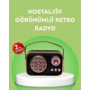 Nostaljik Retro Radyo – Bluetooth, USB ve FM Özellikli Şık Tasarım