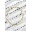 Pirinç Charm Topcuk Model Gold Renk Kadın Bileklik