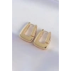 Pirinç Gold Renk Kalın Küpe - TJ-BKP8978
