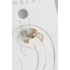 Pirinç Gold Renk Zirkon Taşlı Kadın Kıkırdak Küpe - TJ-BKP10573