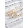 Pirinç Halka Model Gold Renk Kadın Set Küpe