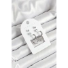 Pirinç Zirkon Taş Ve Kalp Figürlü Gümüş Renk 3lü Çift Kadın Küpe Set - TJ-BKP10644