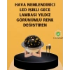 Projektör ışıklı, aromaterapi uyumlu mini masaüstü ha nemlendirici cihaz