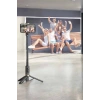 Selfie Çubuğu Tripod Kumandalı Telefon Tutucu Siyah