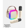 Taşınabilir Karaoke Hoparlör Bluetooth 5.0 ve Çift Mikrofonlu