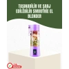 USB Şarjlı Portatif Blender 380ml Çelik 304 lı Mobil Smoothie Maker