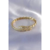 VIP Seri Yılan Model Gold Renk Kadın Kelepçe Bileklik - TJ-BB5489