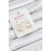 Xuping Zirkon Taşlı I Model Gold Renk Kadın Küpe - TJ-BKP10842
