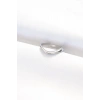 Yassı Silver Renk Ayarlanabilir Yüzük - TJ-BYK3100