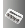 Yeniden Kullanılabilir 304 Çelik Metal Buz Küpleri 4lü Set