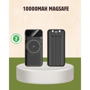 10000 mAh Kablosuz Powerbank – 15W Hızlı Şarj,  Type-C Çoklu Çıkışlı