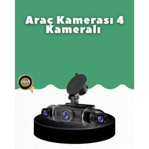 1080P 4 Kanallı Araç Kamerası GPS + WiFi + G Sensör Destekli