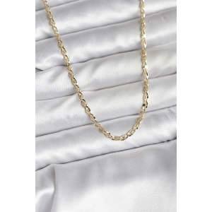 14K Gold Renk Kaplama Ezme Plaka Model CM Kadın Kolye - TJ-BKO10750