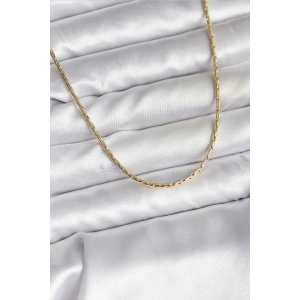 14K Gold Renk Kaplama İnce Zincir Model CM Kadın Kolye