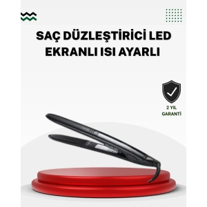 2025 Seri Profesyonel Isı Ayarlı Titanyum Kaplama Saç Düzleştirici Dijital Ekranlı