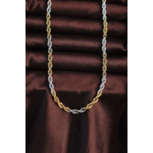 316L Çelik Çift Renk Burgu Tasarımlı Kolye