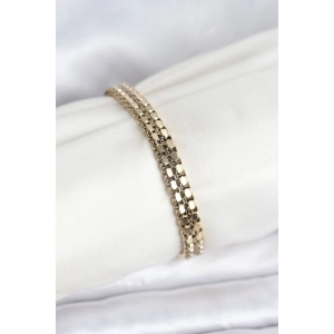 316L Çelik Gold Renk Kadın Bileklik - TJ-BB8151