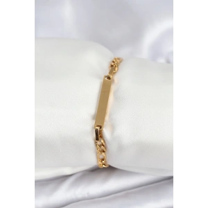 316L Çelik Gold Renk Yazı Yazmaya Uygun Kadın Bileklik