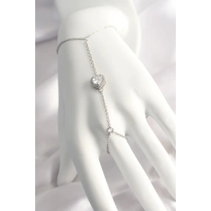 316L Çelik Gümüş Renk Kalp Model Şahmeran - TJ-SN550