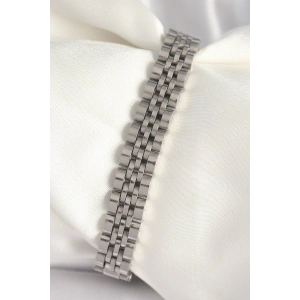 316L Çelik Gümüş Renk Zincir Model Erkek Bileklik