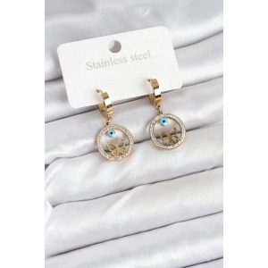 316L Çelik Halka Kadın Küpe - TJ-BKP11228