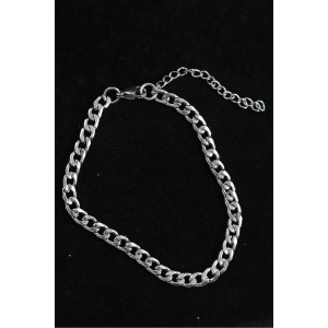 316L Çelik Klasik Model Gümüş Renk Erkek Bileklik