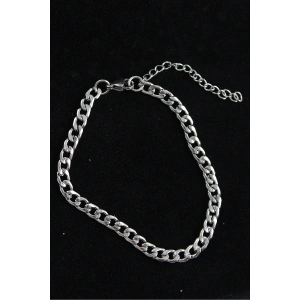 316L Çelik Klasik Model Gümüş Renk Erkek Bileklik - TJ-EB3747