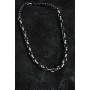 316L Çelik Kral Zincir Model Gümüş Renk Erkek Kolye