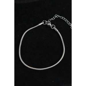 316L Çelik Oval İtalyan Model Gümüş Renk Erkek Bileklik - TJ-EB3739