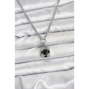 316L Çelik Zincir Gümüş Renk Vintage Model Kadın Kolye - TJ-BKO10686