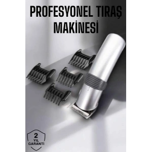 4 Taraklı Taşınabilir Profesyonel Saç ve Sakal Kesme Tıraş Makinesi